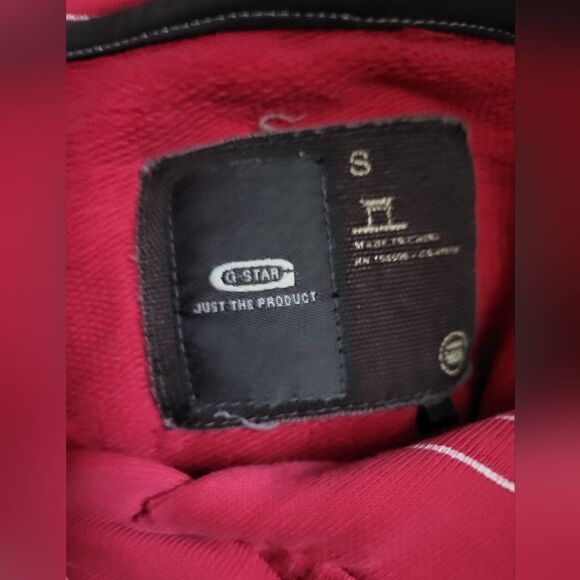 G-Star Pink Striped Hoodie size S - Picture 4 of 5